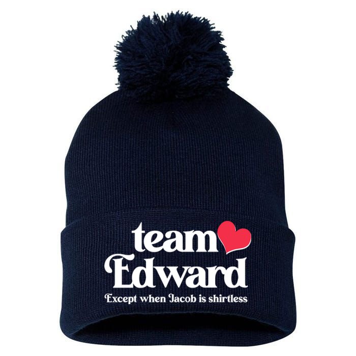 Funny Team Edward Except When Jacob Pom Pom 12in Knit Beanie