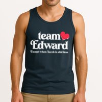 Funny Team Edward Except When Jacob Tank Top