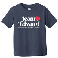 Funny Team Edward Except When Jacob Toddler T-Shirt