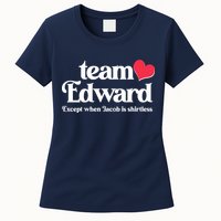 Funny Team Edward Except When Jacob Womens T-Shirt