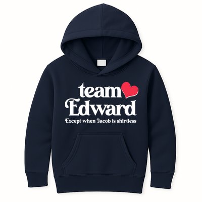 Funny Team Edward Except When Jacob Kids Hoodie