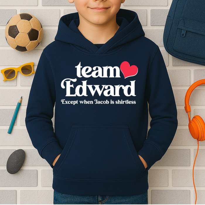 Funny Team Edward Except When Jacob Kids Hoodie