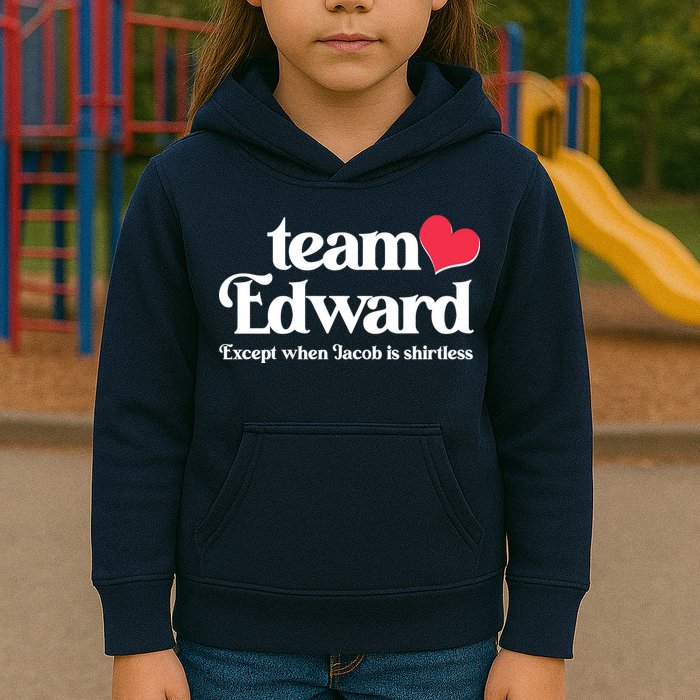 Funny Team Edward Except When Jacob Kids Hoodie