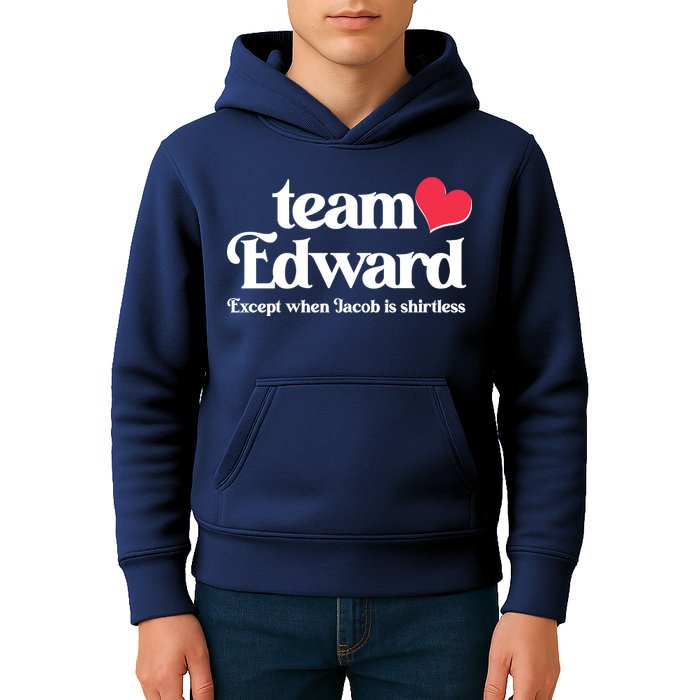 Funny Team Edward Except When Jacob Kids Hoodie