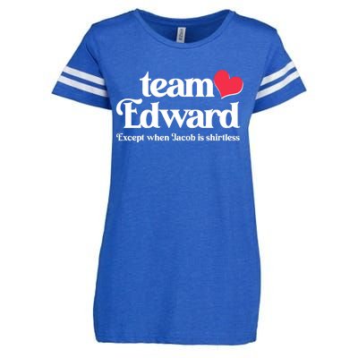 Funny Team Edward Except When Jacob Enza Ladies Jersey Football T-Shirt