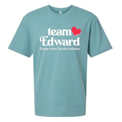 Funny Team Edward Except When Jacob Sueded Cloud Jersey T-Shirt