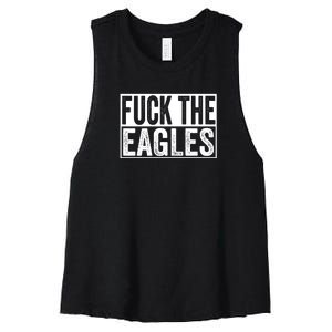 Fuck The Eagles Women's Racerback Cropped Tank