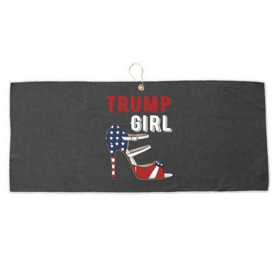 Funny Trump Election Trump Heel Shoe Gift Large Microfiber Waffle Golf Towel