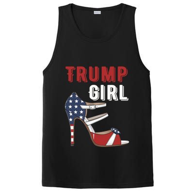 Funny Trump Election Trump Heel Shoe Gift PosiCharge Competitor Tank
