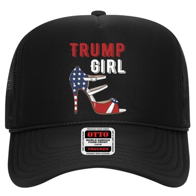 Funny Trump Election Trump Heel Shoe Gift Trucker Hat