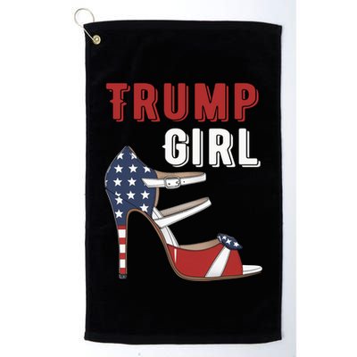 Funny Trump Election Trump Heel Shoe Gift Golf Towel
