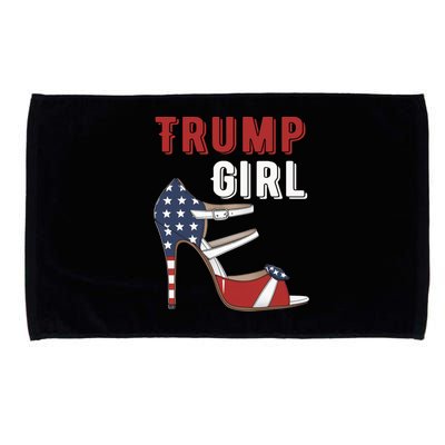 Funny Trump Election Trump Heel Shoe Gift Microfiber Hand Towel