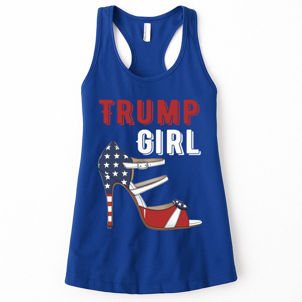 Funny Trump Election Trump Heel Shoe Gift Womens Tank Top