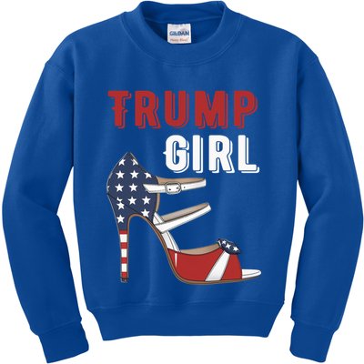 Funny Trump Election Trump Heel Shoe Gift Kids Sweatshirt