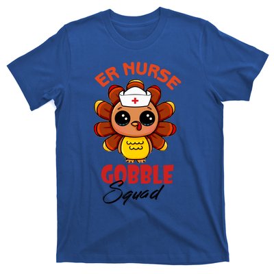 Funny Turkey Er Nurse Gobble Squad Thanksgiving Gift T-Shirt