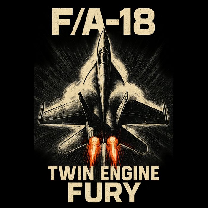 F/A-18 Twin Engine Fury Sustainable Bucket Hat