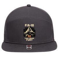 F/A-18 Twin Engine Fury 7 Panel Mesh Trucker Snapback Hat