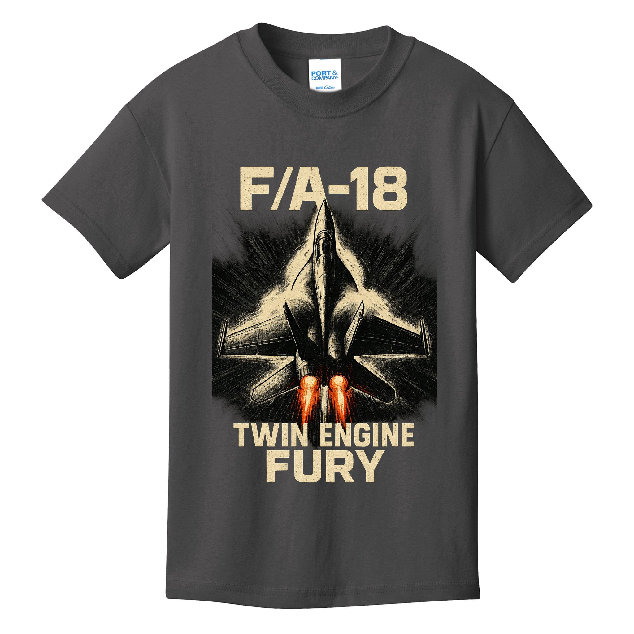 F/A-18 Twin Engine Fury Kids T-Shirt
