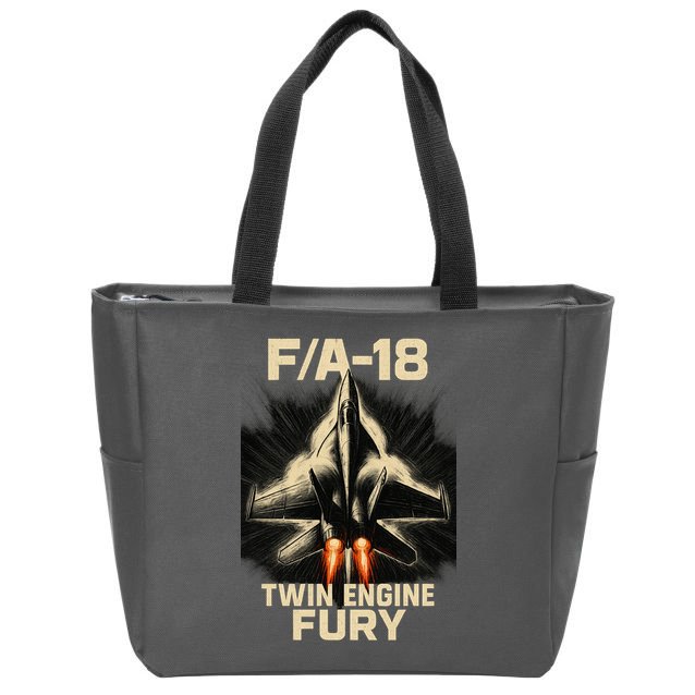 F/A-18 Twin Engine Fury Zip Tote Bag