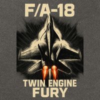 F/A-18 Twin Engine Fury Cotton Canvas Backpack