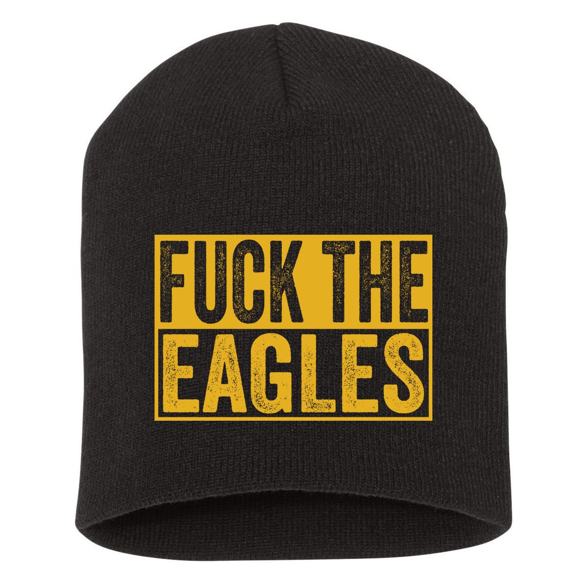 Fuck The Eagles Shirt Funny Eagles Gift For Sports Fans Short Acrylic Beanie