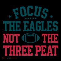 Focus The Eagle Not The Three Peat Football Team Lover Philadelphia Pom Pom 12in Knit Beanie