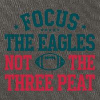 Focus The Eagle Not The Three Peat Football Team Lover Philadelphia Cotton Canvas Backpack