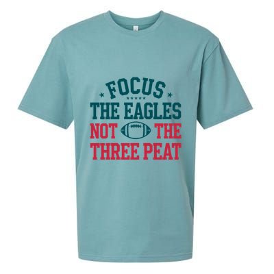 Focus The Eagle Not The Three Peat Football Team Lover Philadelphia Sueded Cloud Jersey T-Shirt