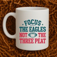 Focus The Eagle Not The Three Peat Football Team Lover Philadelphia Mug