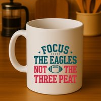 Focus The Eagle Not The Three Peat Football Team Lover Philadelphia Mug