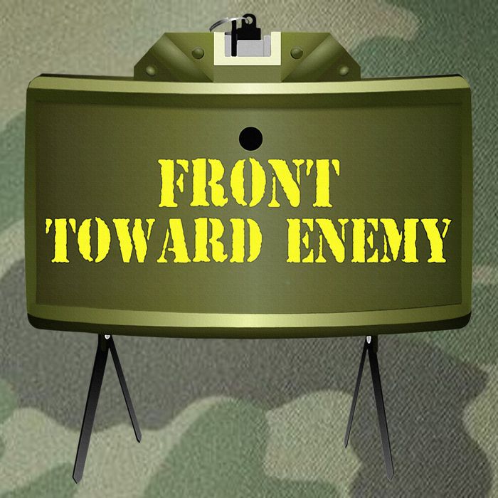 Front Toward Enemy Military Claymore Mine Front Toward Enemy Legacy Tie Dye Trucker Hat
