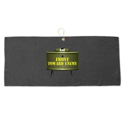 Front Toward Enemy Military Claymore Mine Front Toward Enemy Large Microfiber Waffle Golf Towel