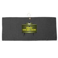 Front Toward Enemy Military Claymore Mine Front Toward Enemy Large Microfiber Waffle Golf Towel