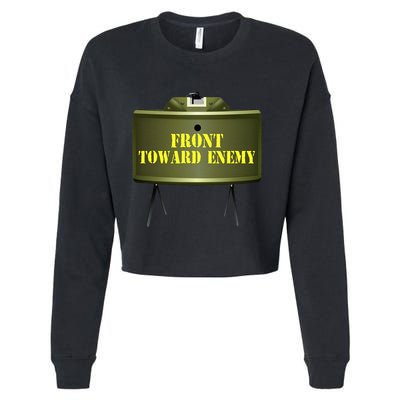 Front Toward Enemy Military Claymore Mine Front Toward Enemy Cropped Pullover Crew