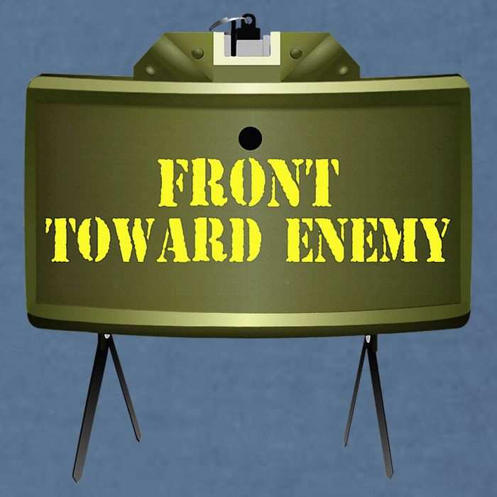 Front Toward Enemy Military Claymore Mine Front Toward Enemy Garment-Dyed Sweatshirt