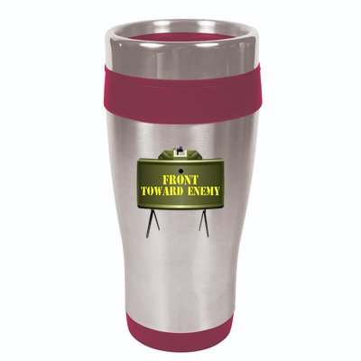Front Toward Enemy Military Claymore Mine Front Toward Enemy 16oz Travel Tumbler
