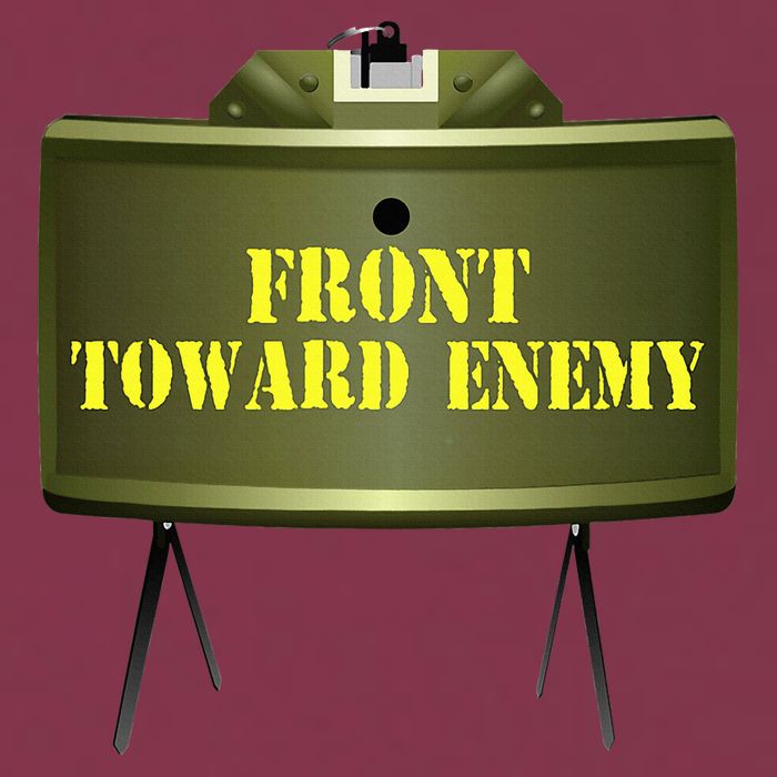 Front Toward Enemy Military Claymore Mine Front Toward Enemy 16oz Travel Tumbler