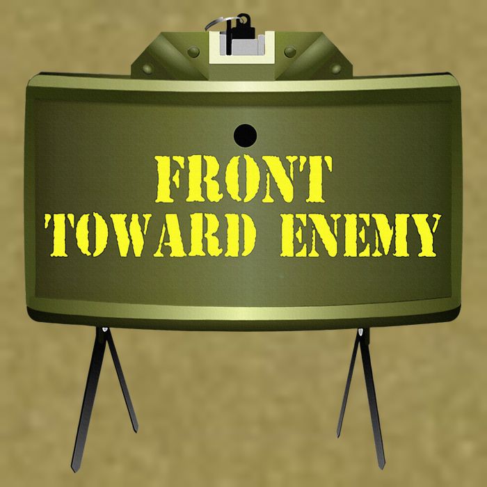 Front Toward Enemy Military Claymore Mine Front Toward Enemy Garment-Dyed Women's Muscle Tee