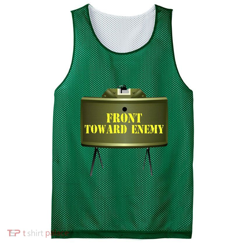 Front Toward Enemy Military Claymore Mine Front Toward Enemy Mesh Reversible Basketball Jersey Tank