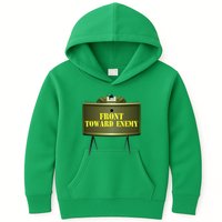 Front Toward Enemy Military Claymore Mine Front Toward Enemy Kids Hoodie