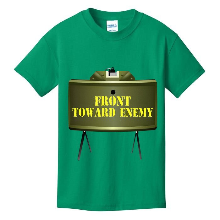 Front Toward Enemy Military Claymore Mine Front Toward Enemy Kids T-Shirt