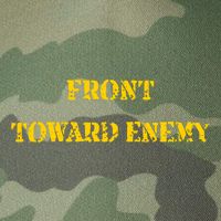 Front Toward Enemy Funny Military Claymore Mine Inspired Legacy Tie Dye Trucker Hat