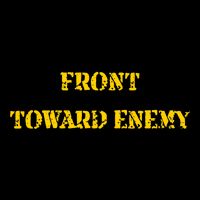 Front Toward Enemy Funny Military Claymore Mine Inspired Drawstring Bag