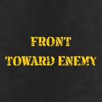 Front Toward Enemy Funny Military Claymore Mine Inspired Large Microfiber Waffle Golf Towel
