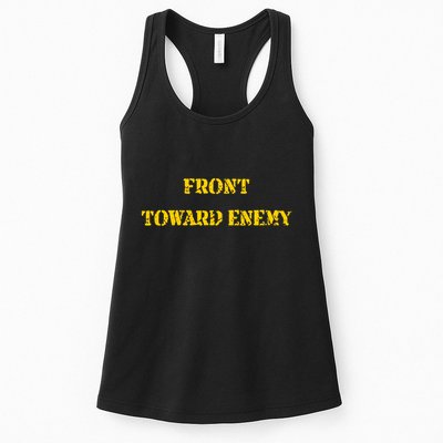 Front Toward Enemy Funny Military Claymore Mine Inspired Womens Tank Top