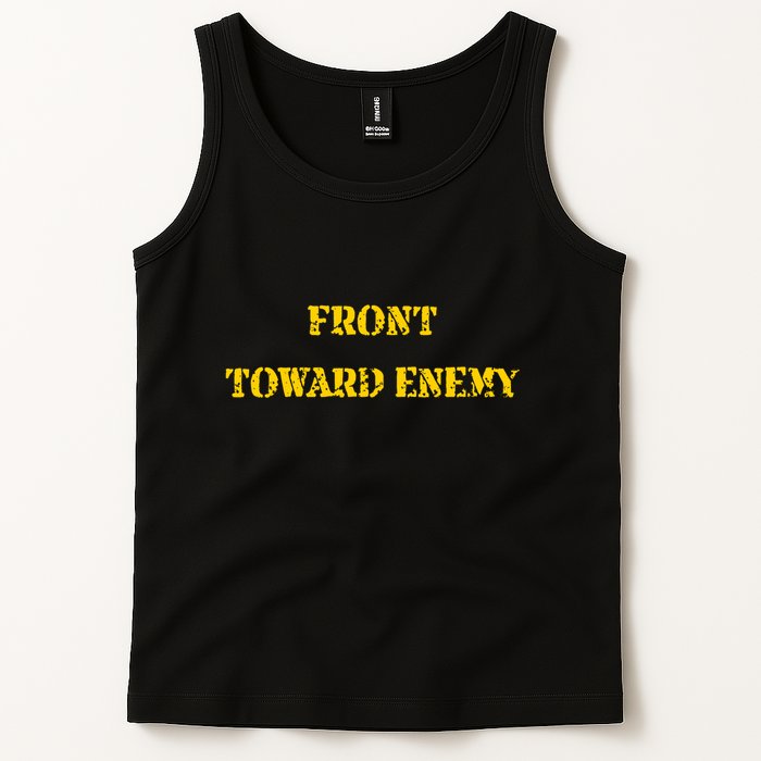 Front Toward Enemy Funny Military Claymore Mine Inspired Tank Top