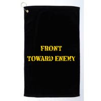 Front Toward Enemy Funny Military Claymore Mine Inspired Golf Towel