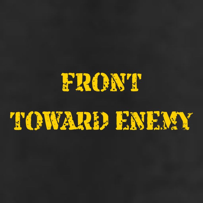 Front Toward Enemy Funny Military Claymore Mine Inspired Golf Towel