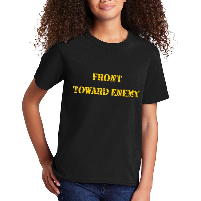 Front Toward Enemy Funny Military Claymore Mine Inspired Kids T-Shirt