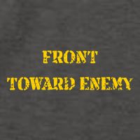 Front Toward Enemy Funny Military Claymore Mine Inspired Vector Backpack
